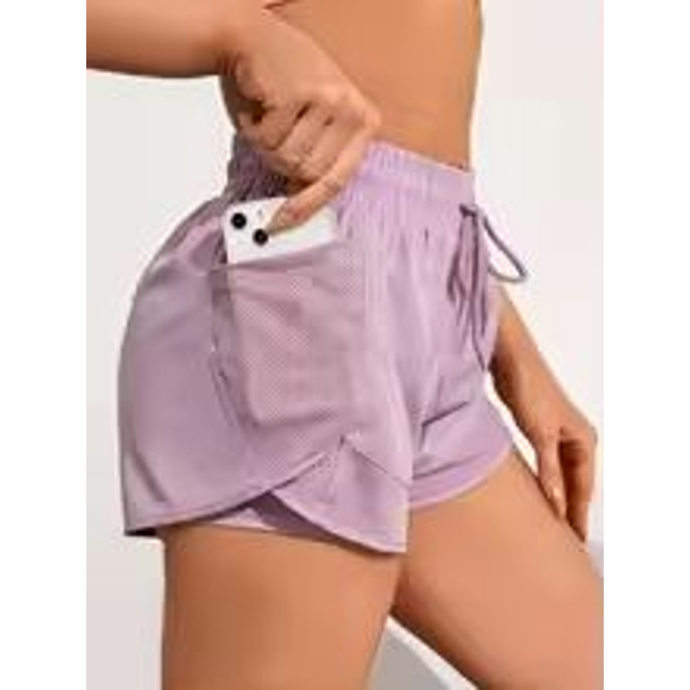 High Waist Breathable Elastic Fitness Yoga Shorts 1