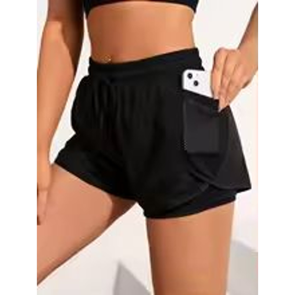 High Waist Breathable Elastic Fitness Yoga Shorts 2