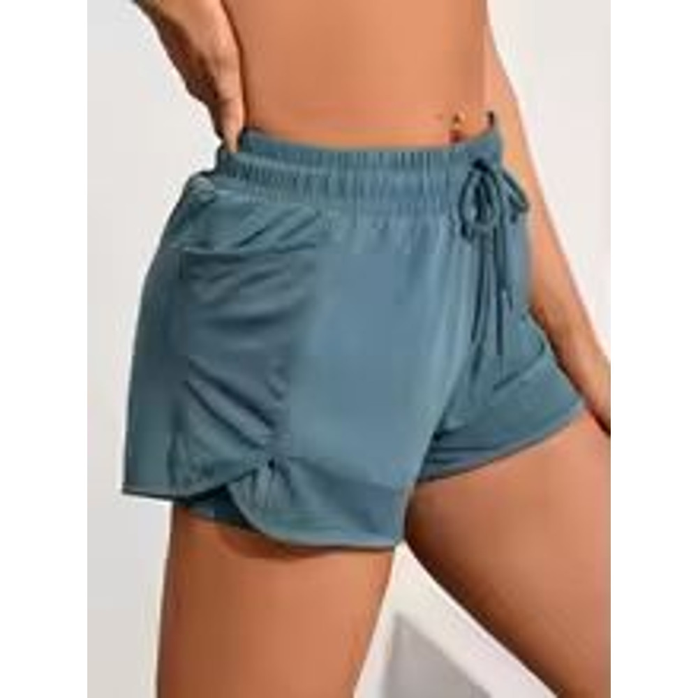 High Waist Breathable Elastic Fitness Yoga Shorts 4