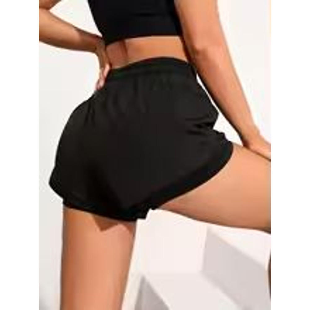 High Waist Breathable Elastic Fitness Yoga Shorts 5