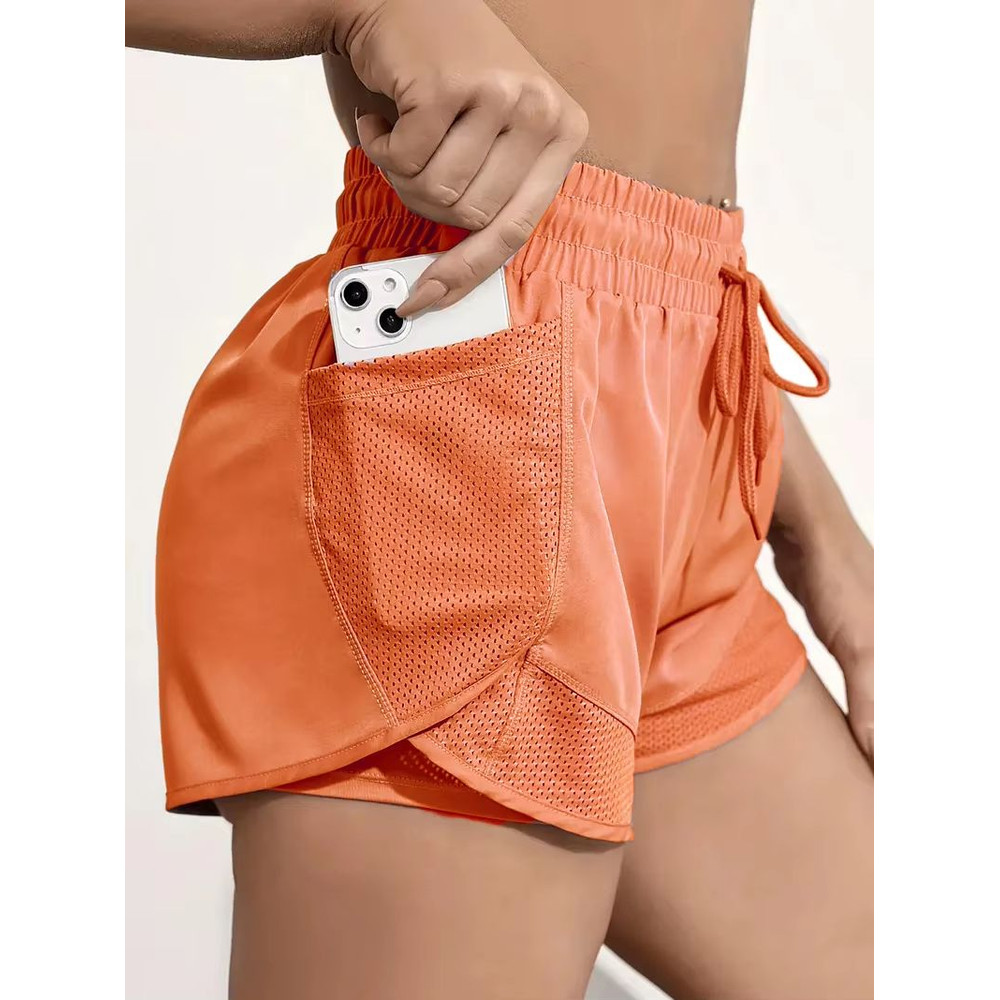High Waist Breathable Elastic Fitness Yoga Shorts 6