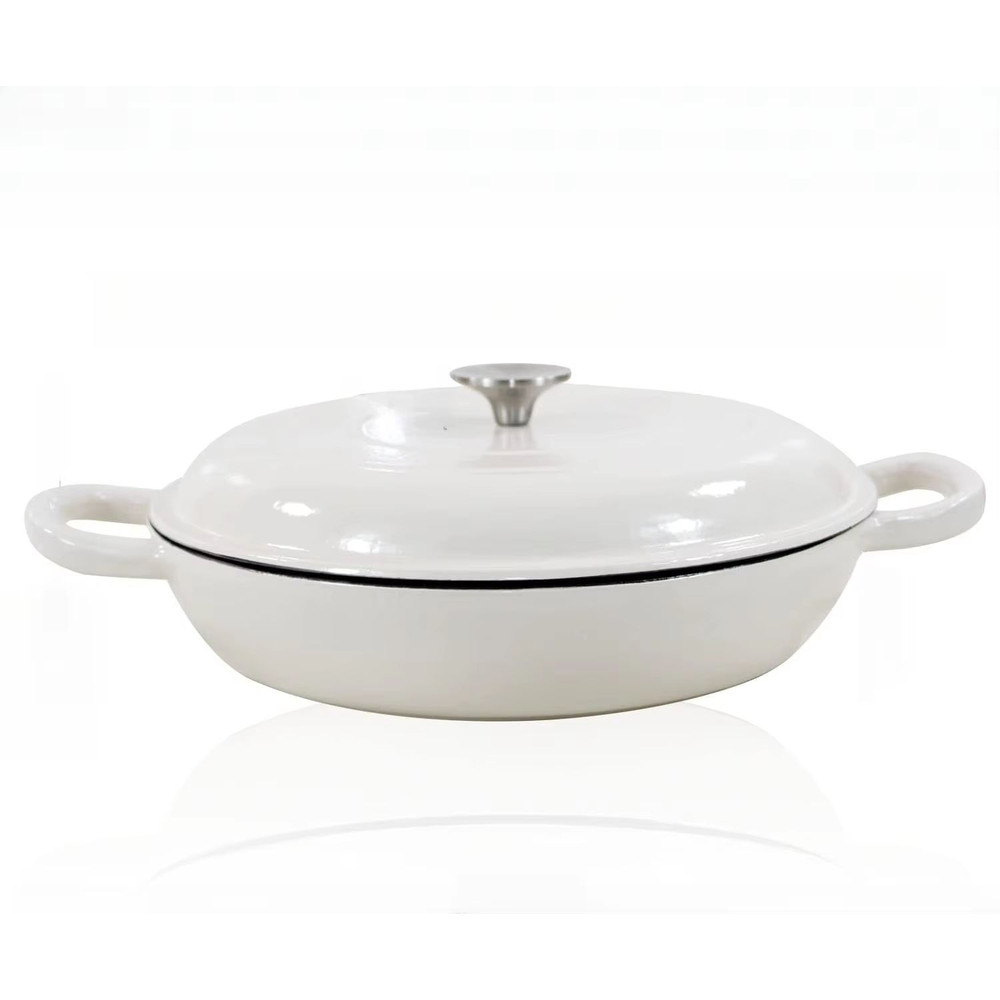 45 L Cast Iron Dutch Oven With Lid And Dual Handles 8