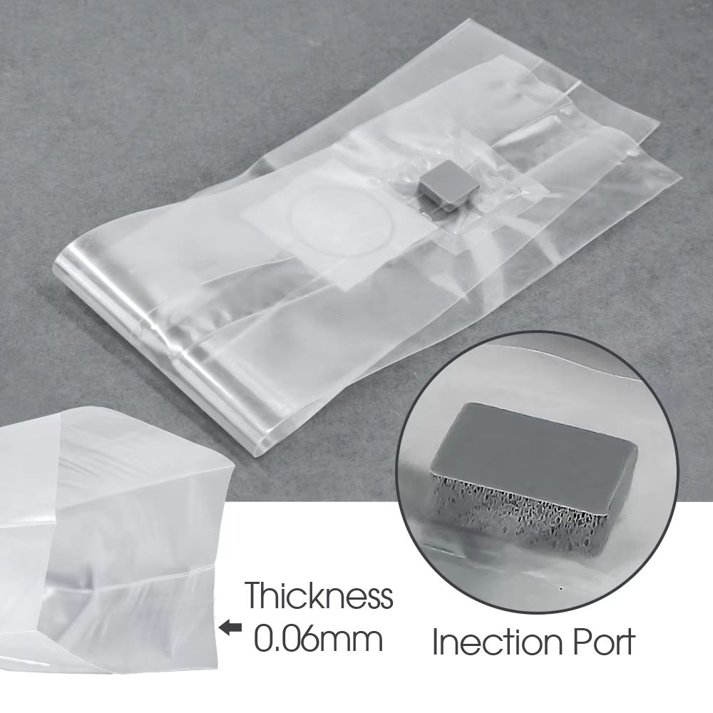 10Piece Sterilized PP Grain Bag With SelfHealing Injection Port 02 M Filter Patch 3