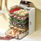 SpaceSaver 6Layer Foldable Kitchen Dish Tray Organizer Rack 0