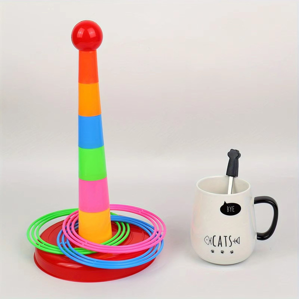 FunTower RingToss ParentChild Interactive Game Set 3