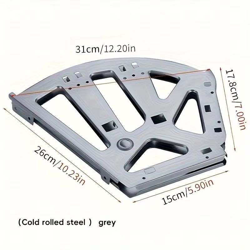 FlipFrame Stainless Steel Hidden Flip Rack Hardware Kit For Shoe Cabinet 2