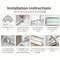 FlipFrame Stainless Steel Hidden Flip Rack Hardware Kit For Shoe Cabinet 5