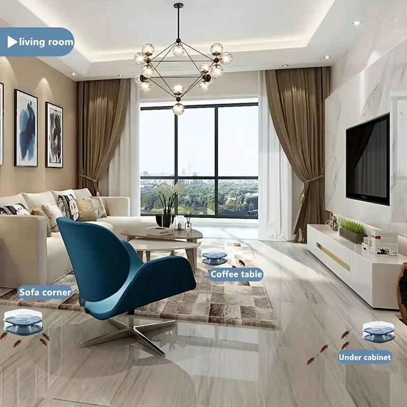 InstaCatch NoBait Reusable Pest Control Trap Box For Roaches Spiders Ants 4