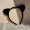 LeopardLuxe Cat Ear Headband Chic Leopard Print Fabric Hair Accessory 3