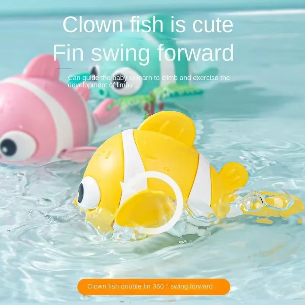 SplashBuddy WindUp Floating Animal Bath Toy Cute Swimming Fish Friends For Toddlers 4
