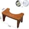 No Installation Bamboo Toilet Stool Non Slip Squatting Bathroom Footrest For Adults And Children 2
