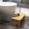 No Installation Bamboo Toilet Stool Non Slip Squatting Bathroom Footrest For Adults And Children 4