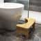 No Installation Bamboo Toilet Stool Non Slip Squatting Bathroom Footrest For Adults And Children 7