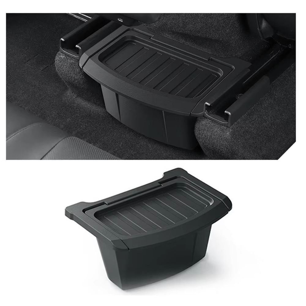 TPE Rear Seat Organizer Box For Tesla Model Y Juniper 2025UP 0