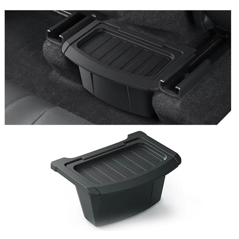 TPE Rear Seat Organizer Box For Tesla Model Y Juniper 2025UP 0