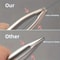 Premium RoundHead Precision Tweezers For Eyebrow Facial Hair Removal 5
