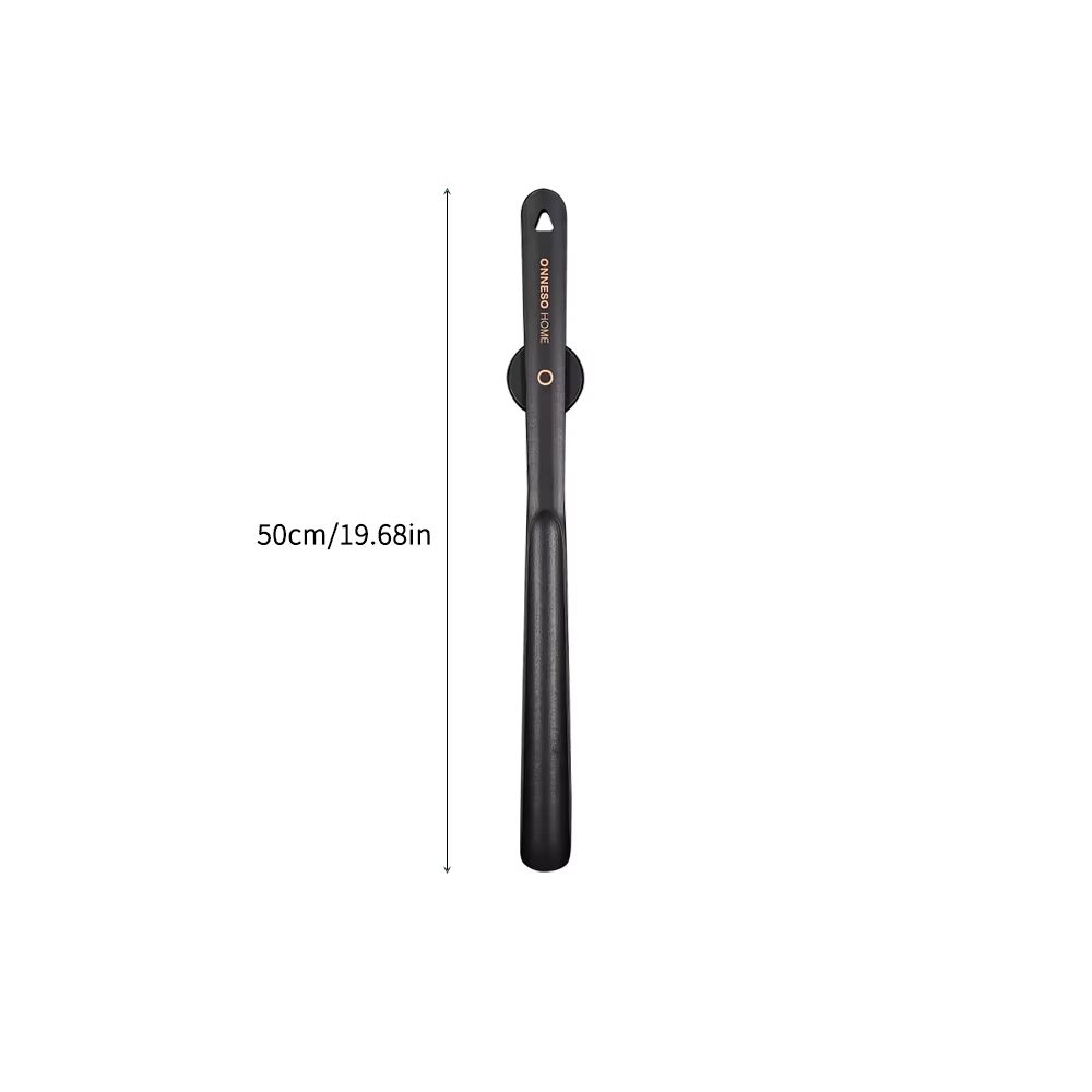 Black Lacquered BeechWood LongHandle Shoehorn With Magnetic Mount 5075 Cm 6
