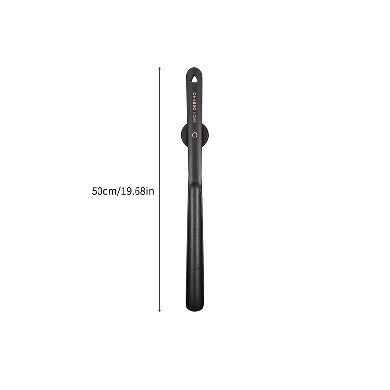 Black Lacquered BeechWood LongHandle Shoehorn With Magnetic Mount 5075 Cm 6