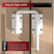 Durable Aluminum Alloy 90180 Adjustable AntiTheft Door Latch Lock 4
