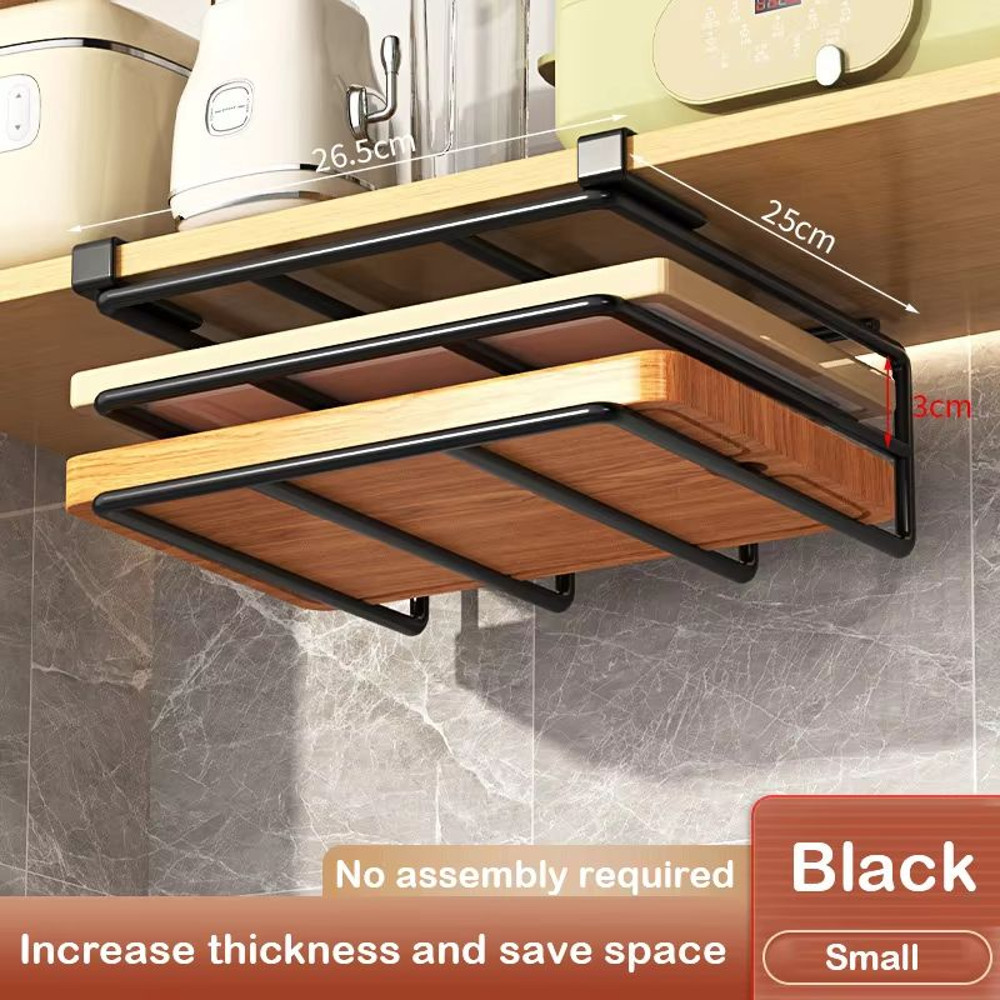 UnderCabinet Basket Storage Shelf Cutting Board Rack For Kitchen Home Organisers 11