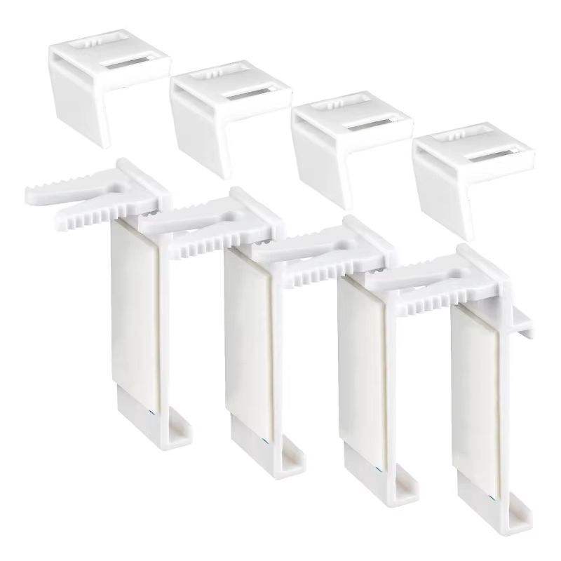 Durable Adhesive Clamp Support Brackets Set For Roller Blinds 4Piece 1