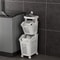 Multilayer Wheeled PP Plastic Laundry Storage Basket Cart 4