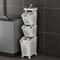 Multilayer Wheeled PP Plastic Laundry Storage Basket Cart 8