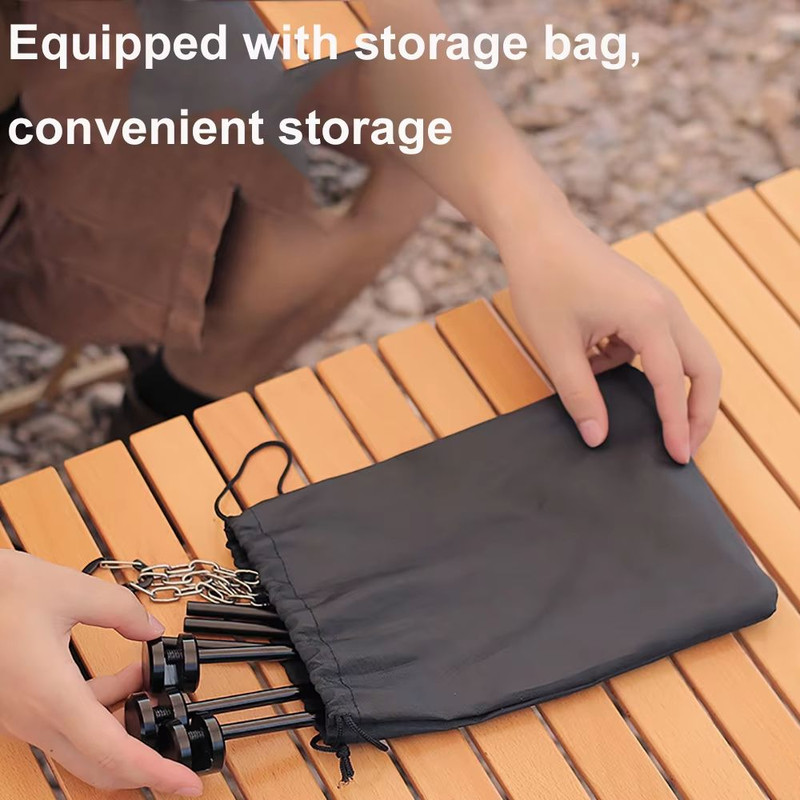 Portable Adjustable Triangular Grill Pot Rack With Chain For Outdoor BBQ Camping 5