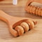 Wooden Roller Massager For Neck Shoulder And Legs Handheld Full Body Relaxation Tool 1