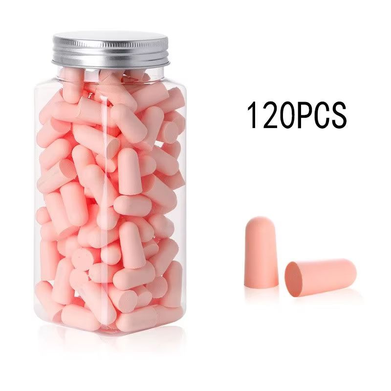 Bullet Type Foam Earplugs Set 24 60 120 Pcs Soft Noise Reduction Sleeping Ear Plugs 9