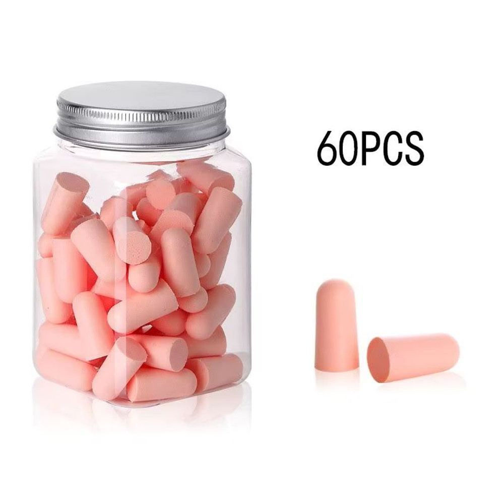 Bullet Type Foam Earplugs Set 24 60 120 Pcs Soft Noise Reduction Sleeping Ear Plugs 7