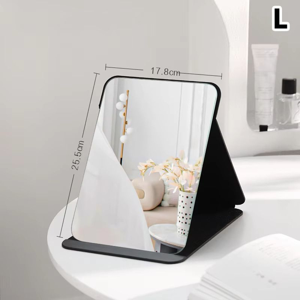 Foldable PU Leather Desktop And Handheld Makeup Mirror Compact Cute Pocket Design 8