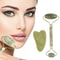 Natural Rose Jade Roller Gua Sha Board Set Facial Eye Body Massage Tool For Skin Lifting And Ten 1