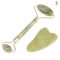 Natural Rose Jade Roller Gua Sha Board Set Facial Eye Body Massage Tool For Skin Lifting And Ten 6