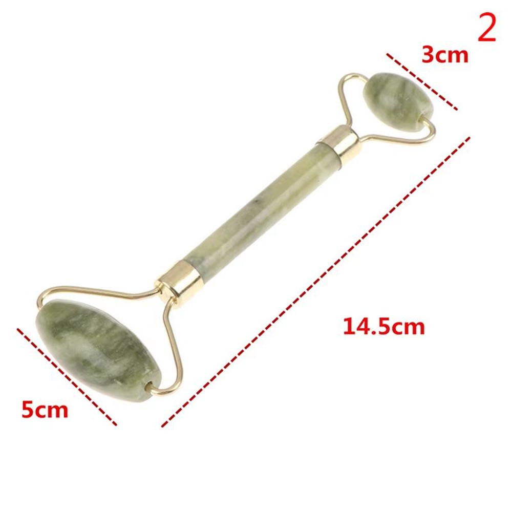 Natural Rose Jade Roller Gua Sha Board Set Facial Eye Body Massage Tool For Skin Lifting And Ten 8