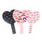 HeartShaped Handheld Eyelash Inspection Mirror Portable Makeup Gadget 2