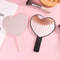 HeartShaped Handheld Eyelash Inspection Mirror Portable Makeup Gadget 5