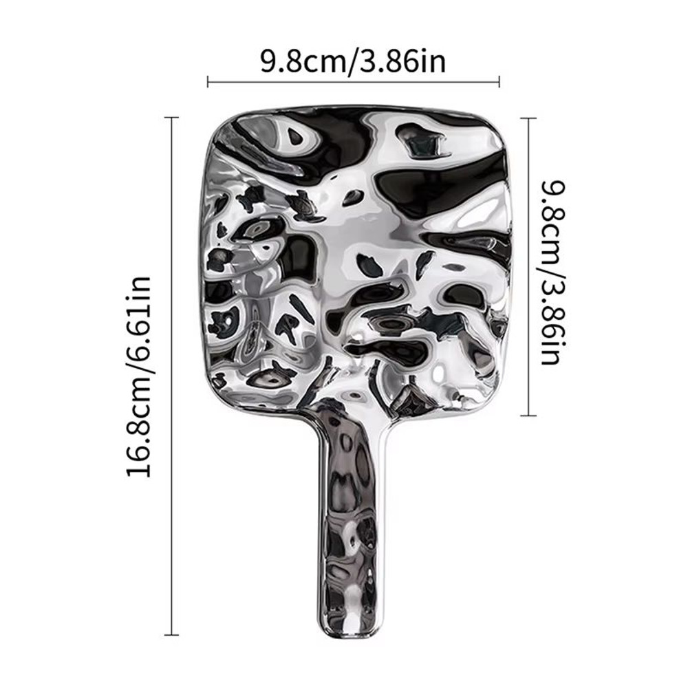 HeartShaped Handheld Eyelash Inspection Mirror Portable Makeup Gadget 15