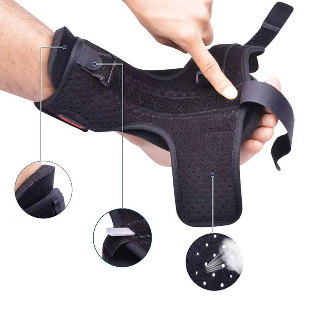 Adjustable Plantar Fasciitis Night Splint Foot Drop Orthosis Brace Support 1