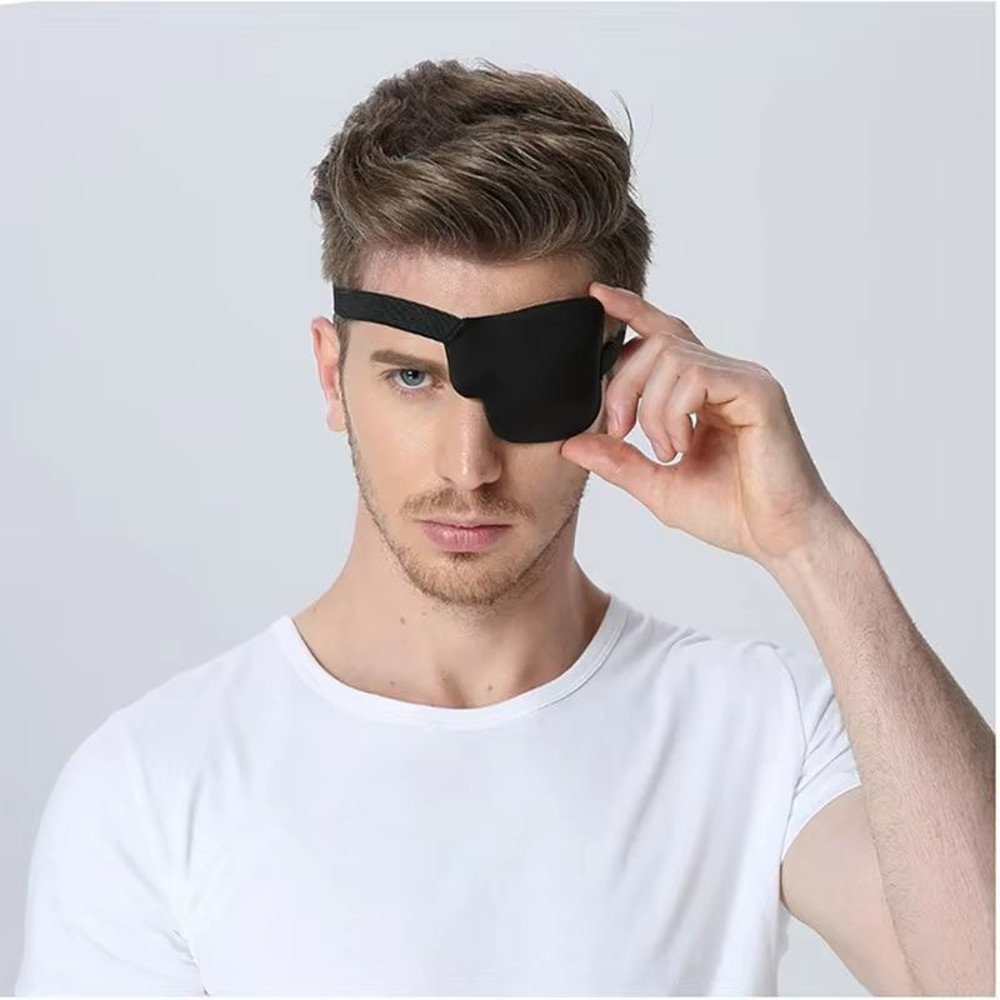 Adjustable Black Single Eyepatch For Adults And Kids Amblyopia Protector Sleeping Eyeshade Pirate P 2