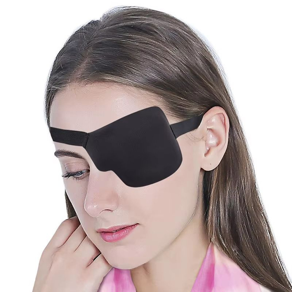 Adjustable Black Single Eyepatch For Adults And Kids Amblyopia Protector Sleeping Eyeshade Pirate P 6