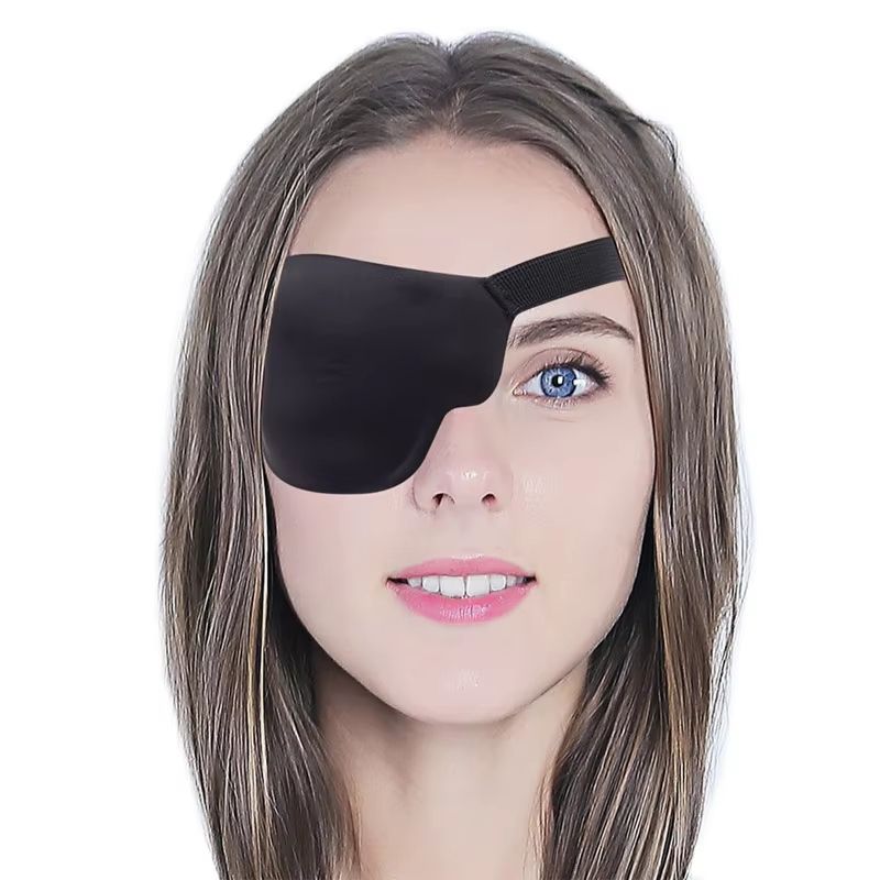 Adjustable Black Single Eyepatch For Adults And Kids Amblyopia Protector Sleeping Eyeshade Pirate P 7
