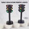2 Piece Traffic Light Toy Set Mini Parking Lot Scene Educational Model For Kids 6