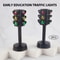 2 Piece Traffic Light Toy Set Mini Parking Lot Scene Educational Model For Kids 6