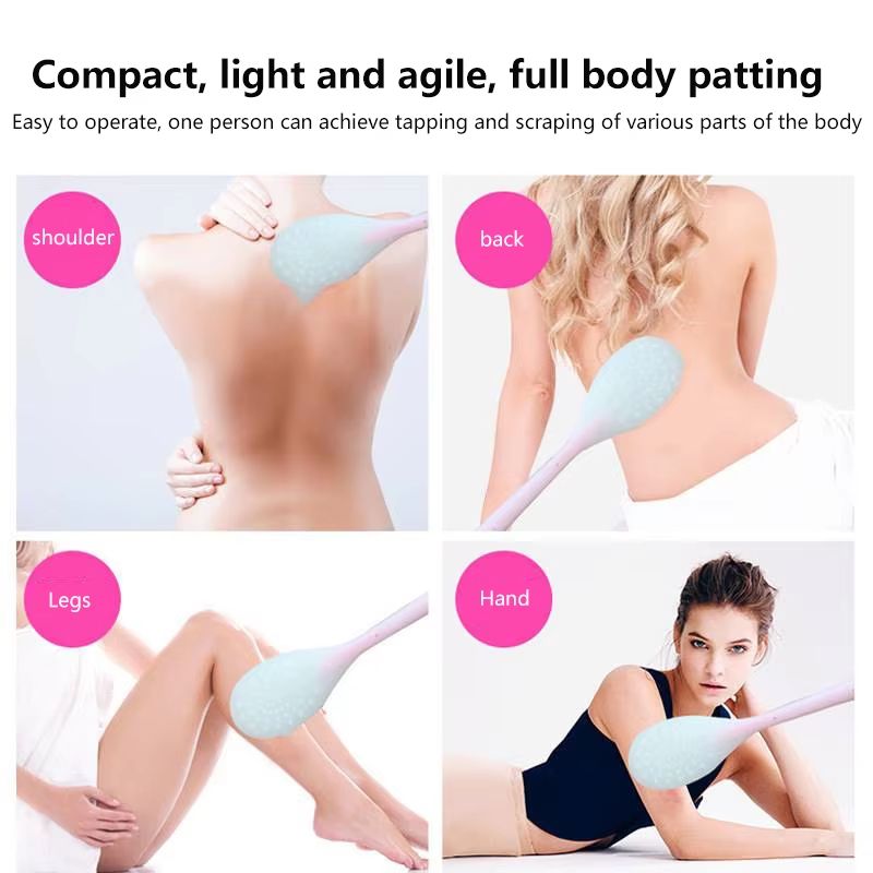 Multi Function Long Handle Sunscreen And Lotion Back Applicator With Silicone Massage Head 2