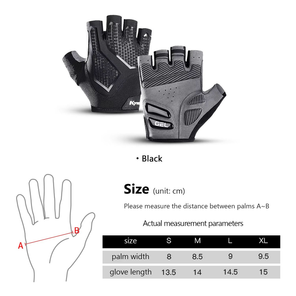 AntiSlip Half Finger Cycling Gloves With ShockAbsorbing Padding Breathable For Men Women 5