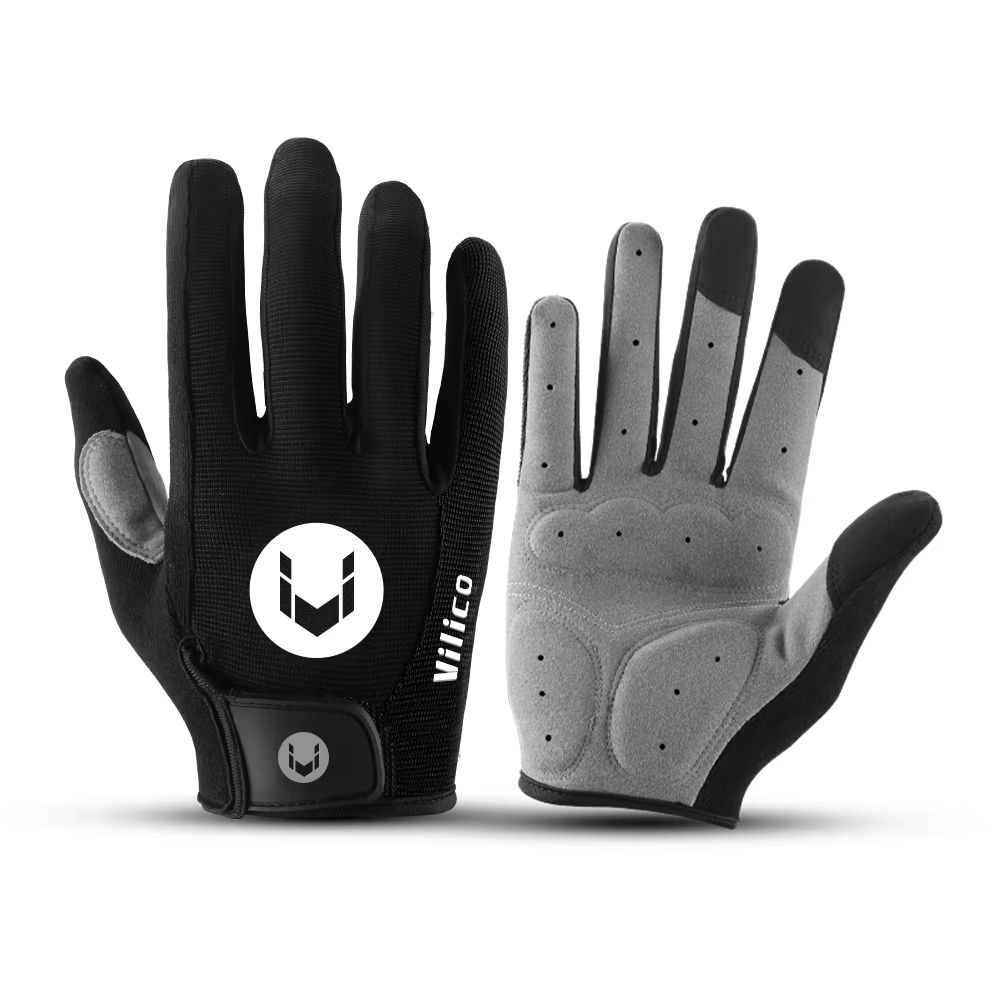 Breath Cool Full Finger MTB Gloves Shock Absorbing Trail And Ride Protection 7