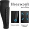 Honeycomb Padded Football Shin Guard Compression Sleeve 0