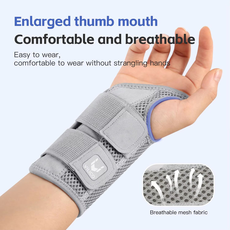Adjustable Thumb Wrist Support Brace With Dual Straps Relief For Tendonitis And Strain 1