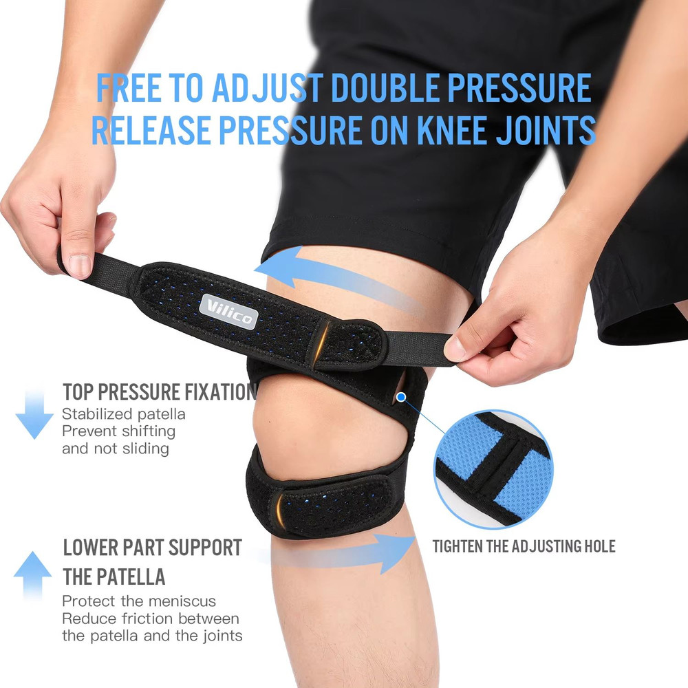 Adjustable IT Band Compression Wrap For Knee Thigh Hip Support 2